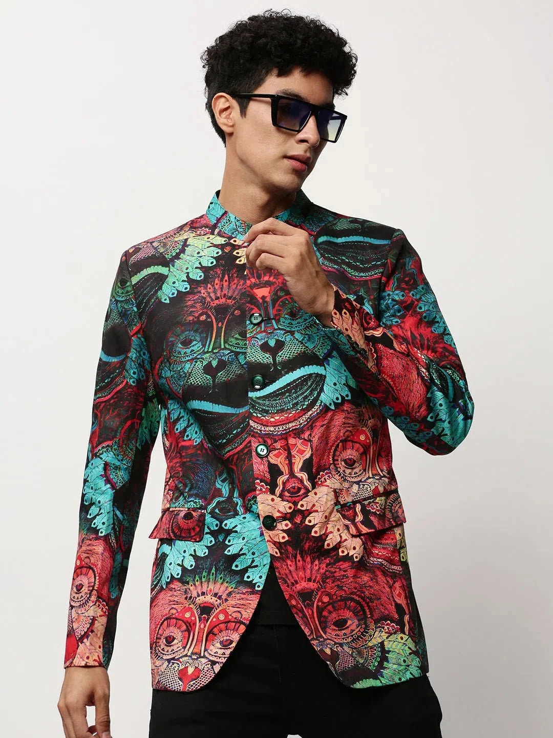 Multi-Print Nehru Jacket | Men's Ethnic Modi Jacket