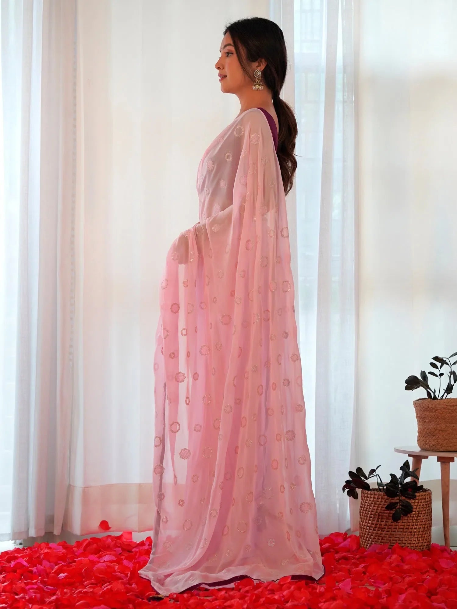 Purple Embellished Saree | Indian Wedding Sarees