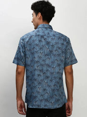 Men Blue Floral Casual Casual Shirts-JUPITERPRINT-1789-Blue