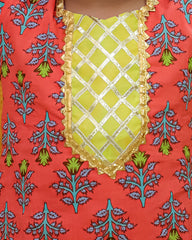 Ethnic Suit Set for Girls - Red | BR23SU30CLB