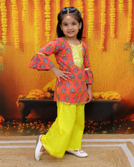Ethnic Suit Set for Girls - Red | BR23SU30CLB