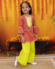 Ethnic Suit Set for Girls - Red | BR23SU30CLB