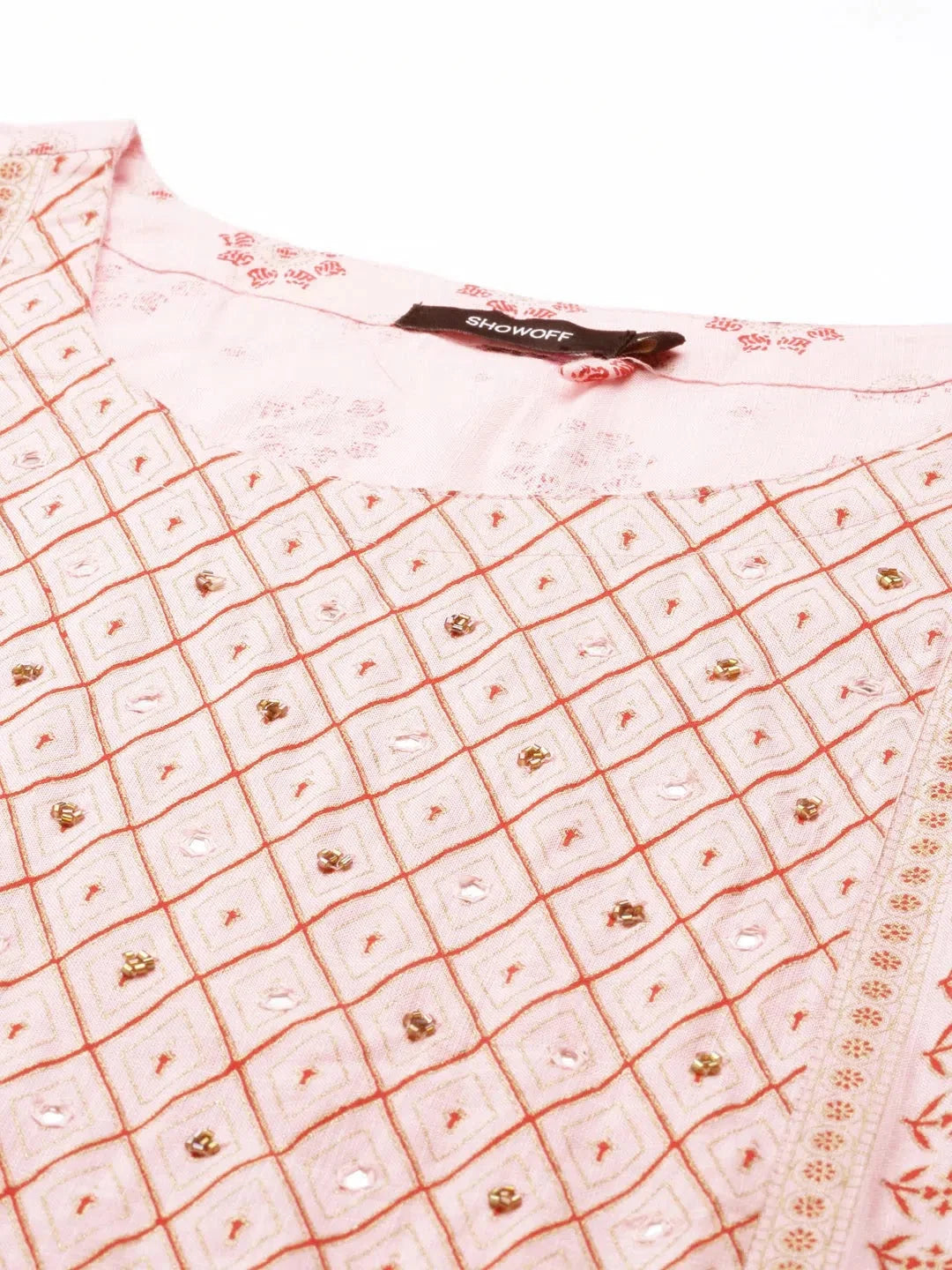 Women's Pink Printed Anarkali Kurti | Trendy Anarkali Suits