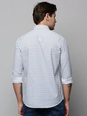 Men Grey Printed Casual Shirt-TVSPRINT-4850-Grey