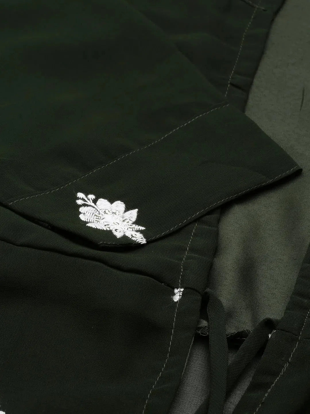 Green Embroidered Kurta - Women's Indian Kurta Ladies Style