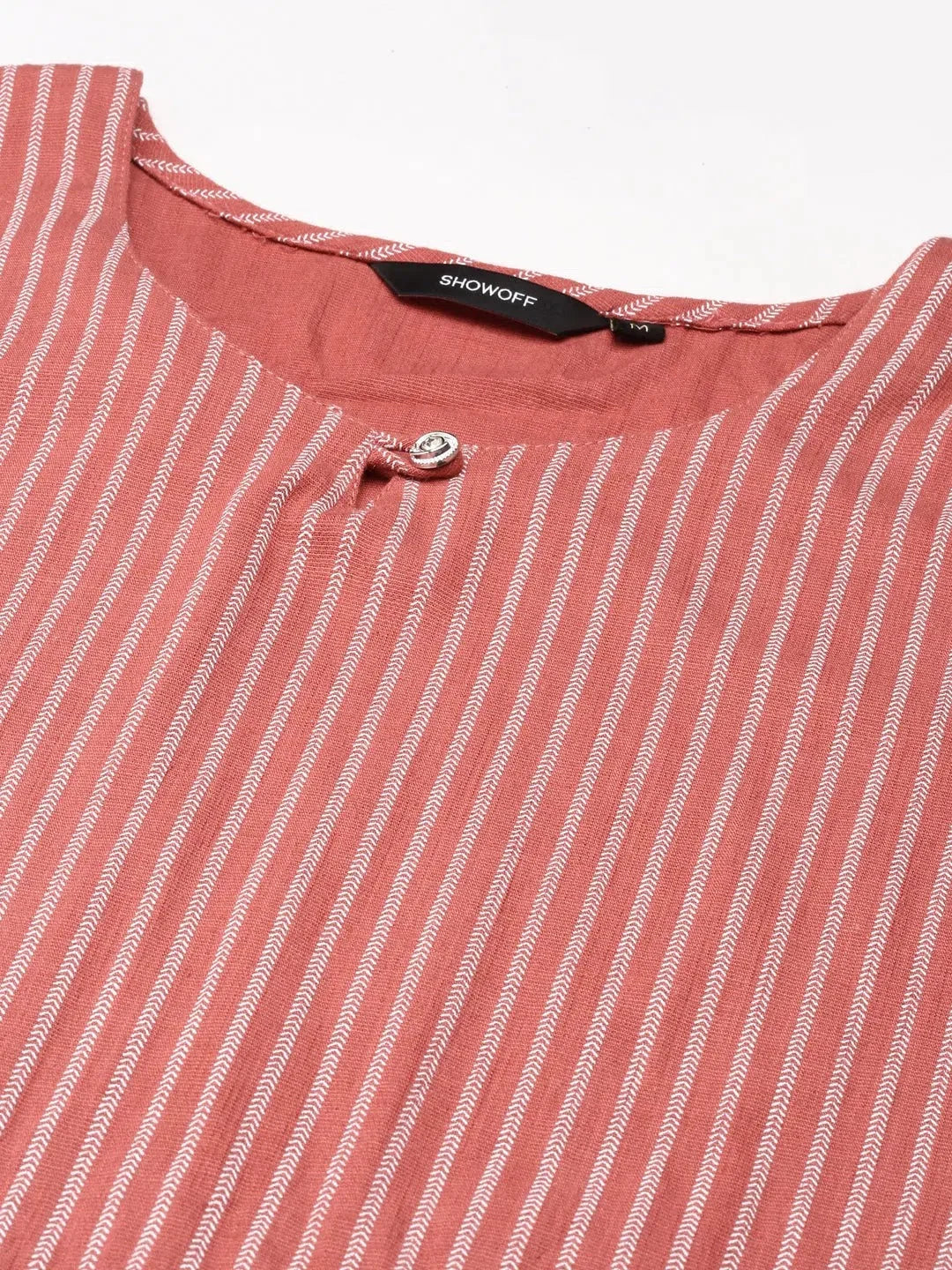 Purple Striped Cotton Kurta Set | Women's Indian Kurta Sets