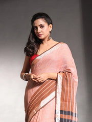 Mint Green Cotton Saree With Stripes Pattern-MA56CH33880048