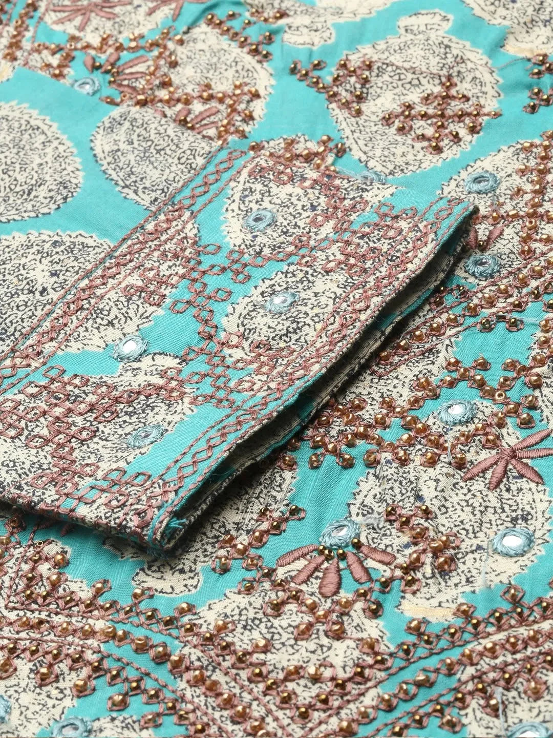 Turquoise Blue Kurta Set | Designer Indian Kurta Sets Online