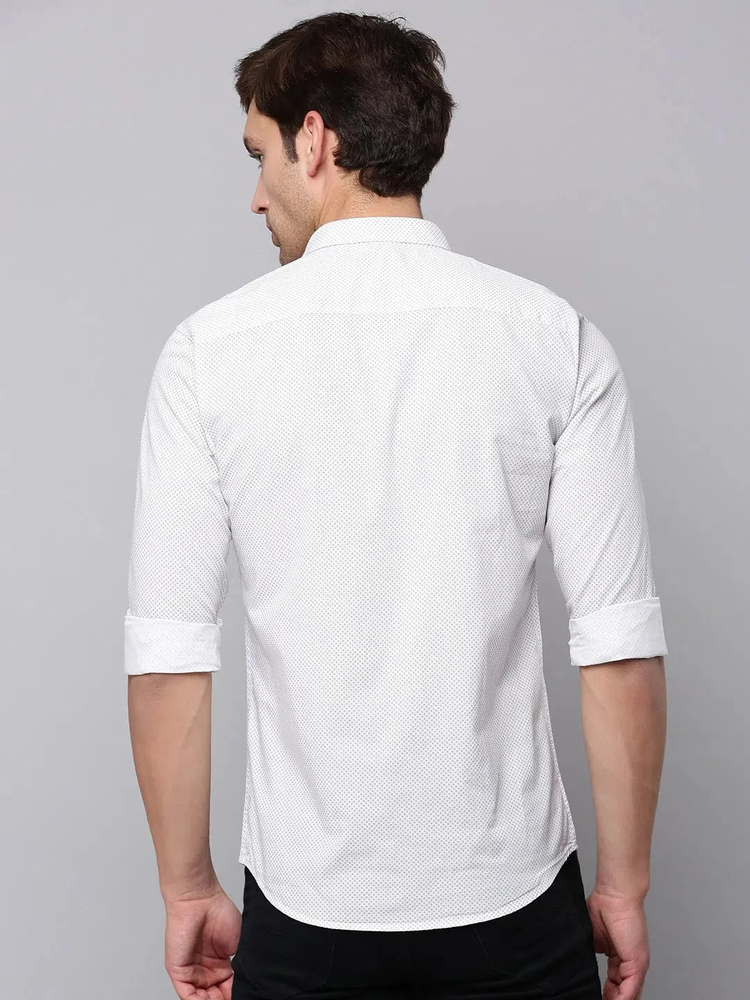 Cream Printed Mens Shirt - Stylish Cotton Printed Shirt