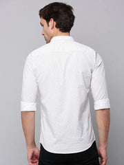 Men Cream Printed Casual Shirt-TKTPRINT-125-Cream