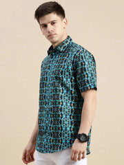 Men Multi Graphics Casual Shirt-GALAXY-1661-Multi