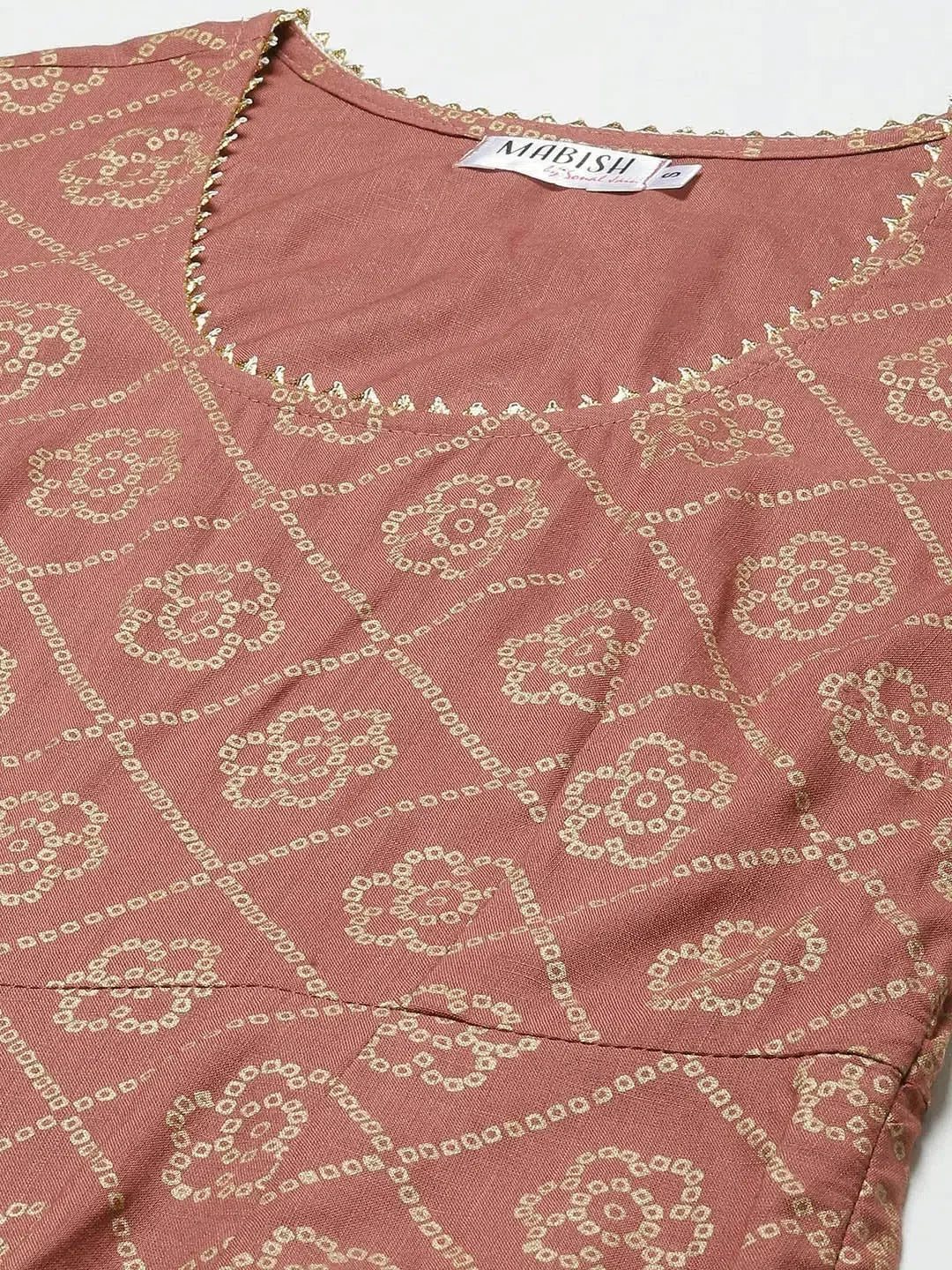 Rose Bell Sleeve Long Dress | Festive Lehenga for Women