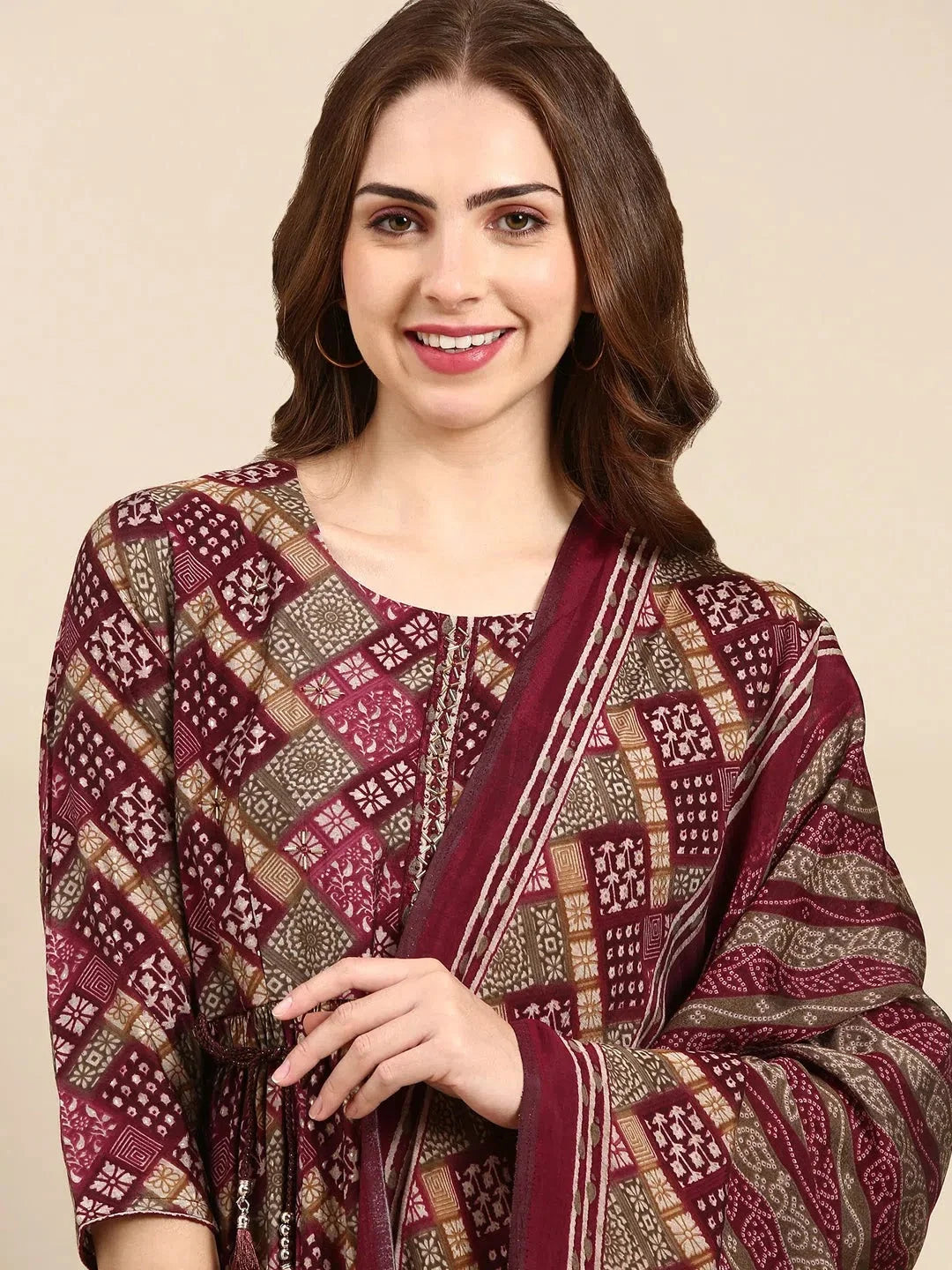 Women's Violet Printed Kurta SetKC-984-Violet