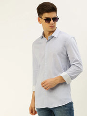 Men Blue Striped Casual Shirt-ATHERKNITS-5000-Blue