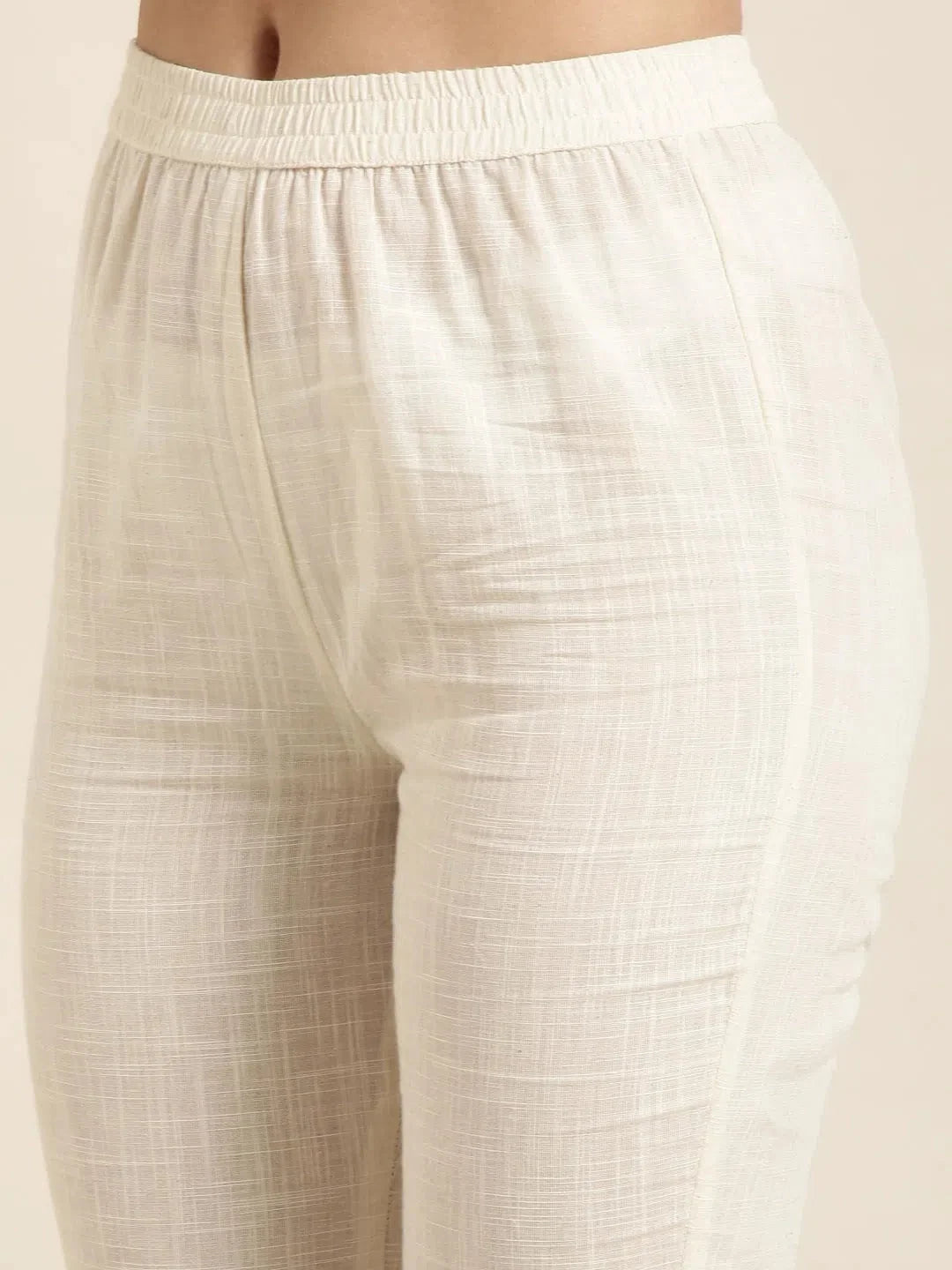 Cream Solid Kurta Set with Dupatta | Women's Indian Kurta Sets