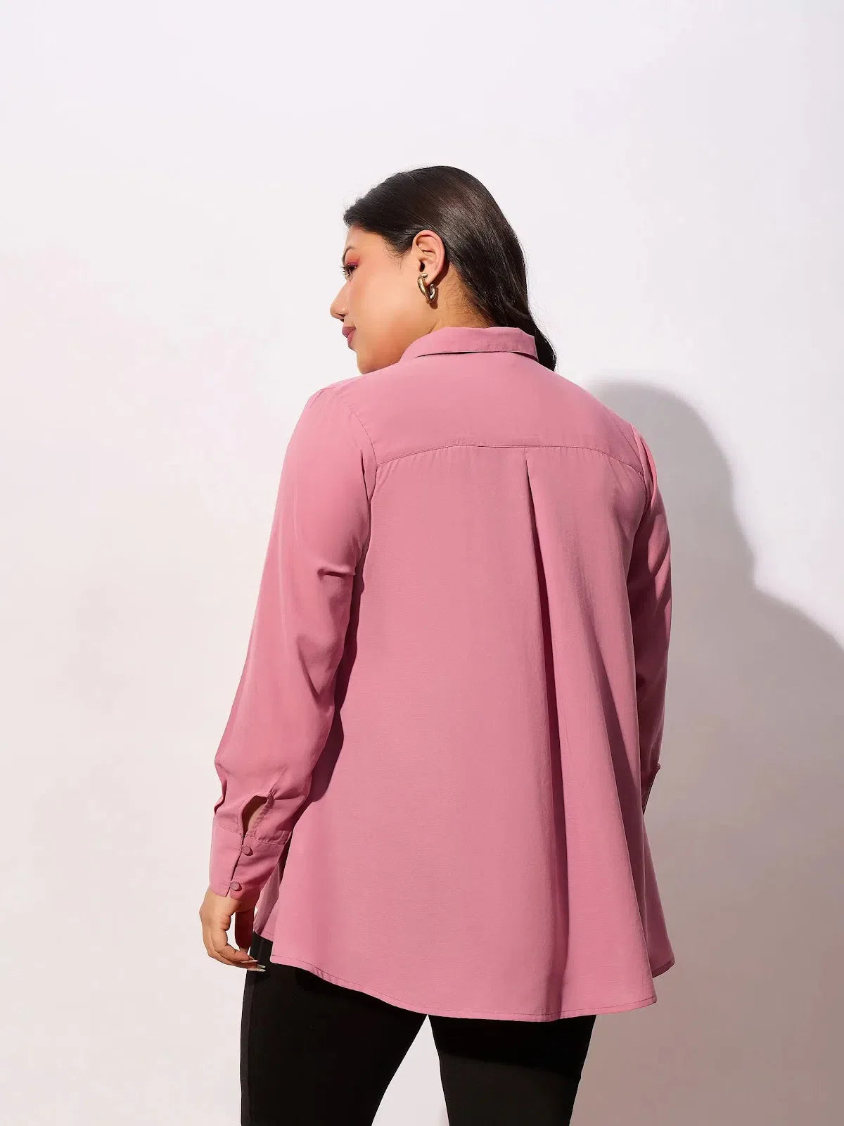 Women Pink Front Dori Detail Top