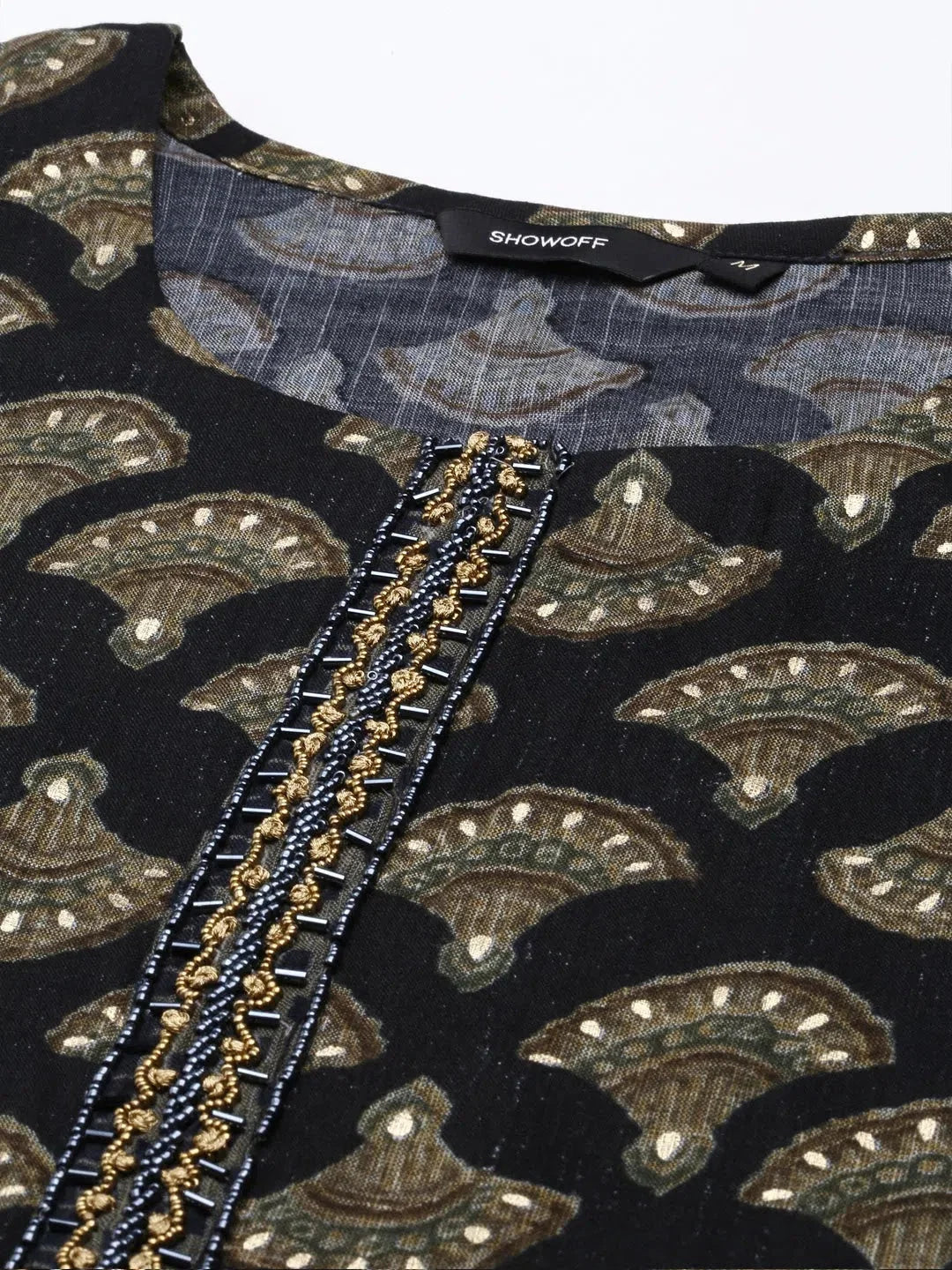 Black Printed Kurta Set | Women's Cotton Indian Kurta Sets - Style 1