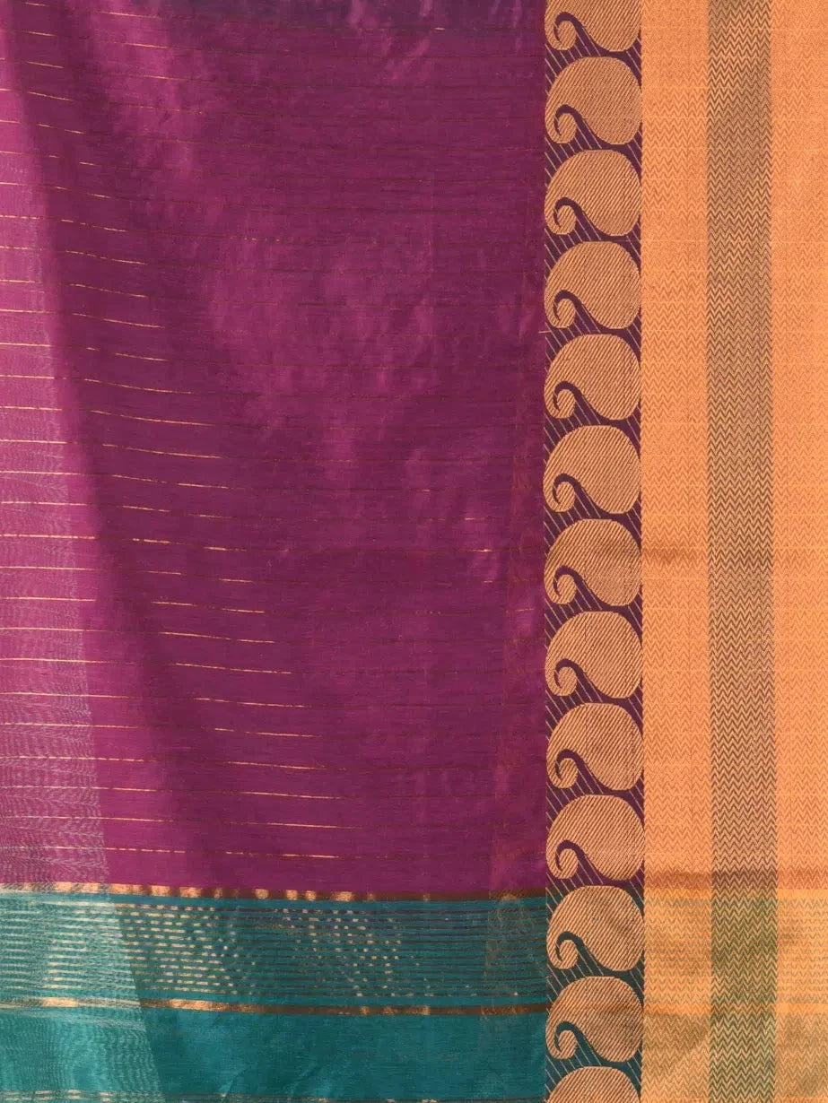 Magenta Cotton Zari Saree | Indian Sarees Online