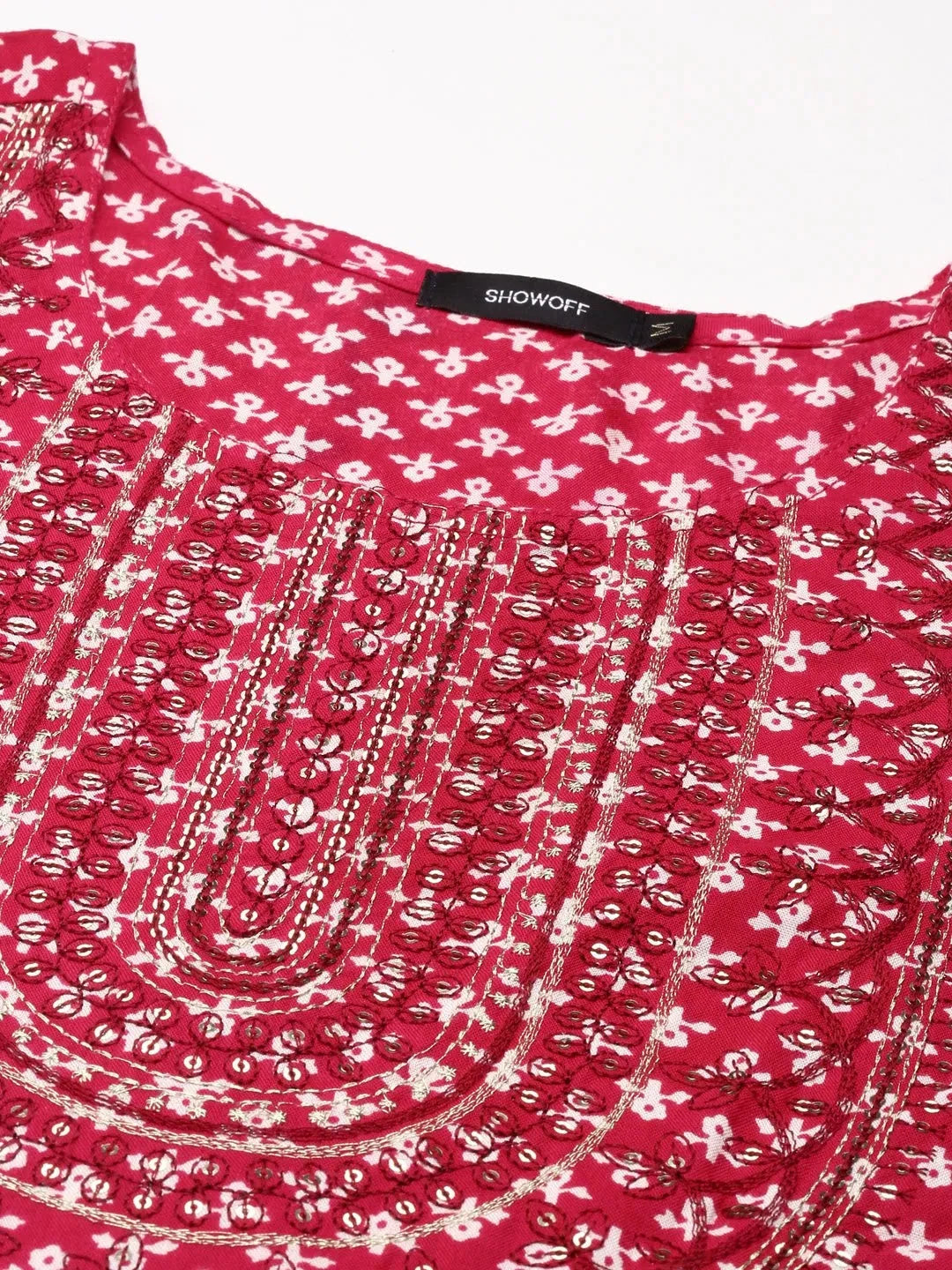 Purple Printed Anarkali Kurti - Cotton Anarkali Dress for Women