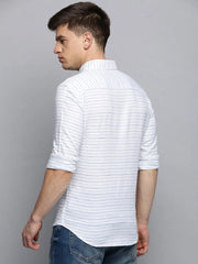 Men White Checked Casual Shirt-PEISKOSSTRIPES-3427-White