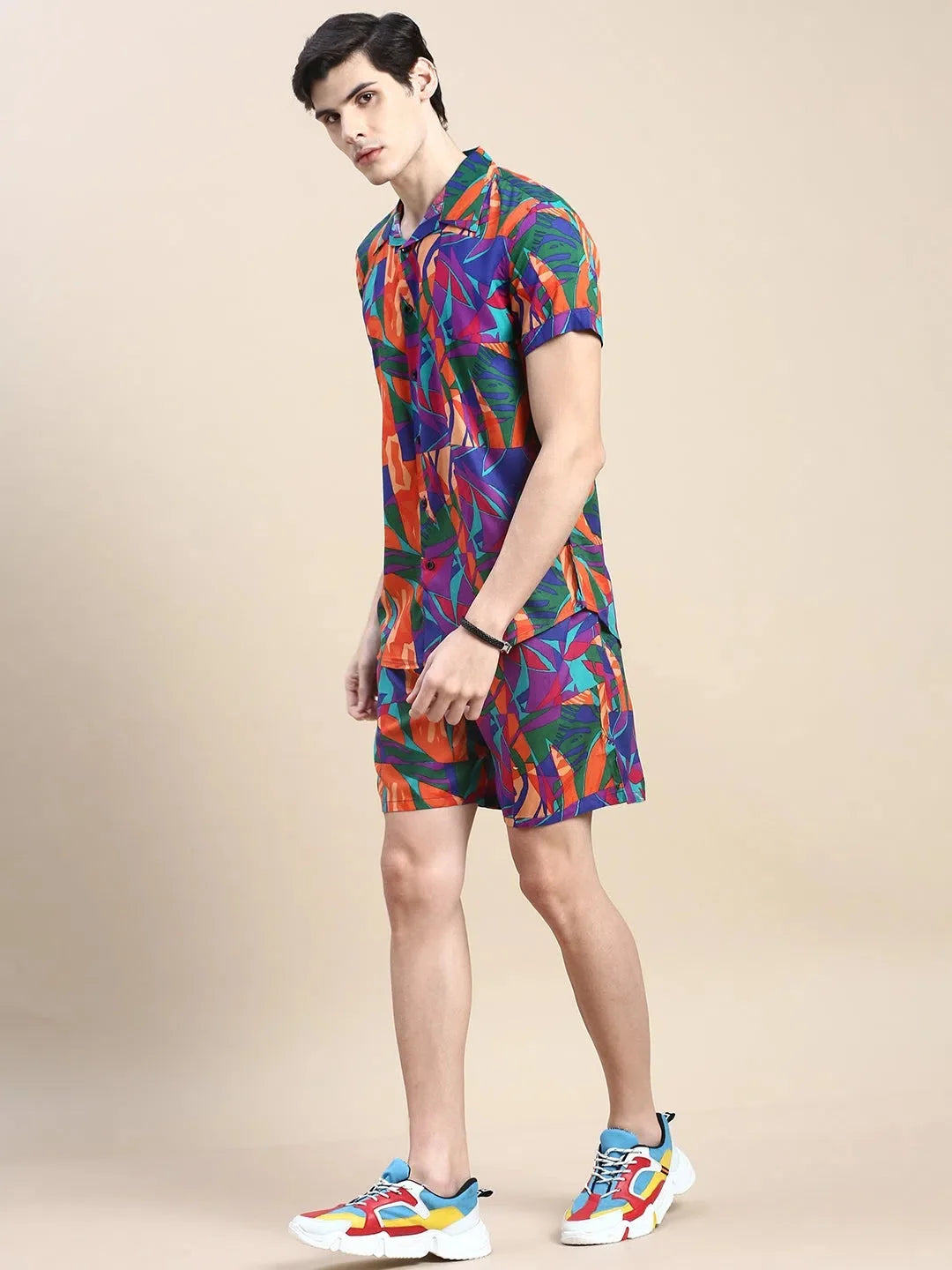 Stylish Men's Casual Co ord Set - Printed Two Piece Sets