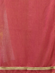 Salmon Pink Mul Cotton Soft Saree With Gota Patti Borders-MA62MCT33880009