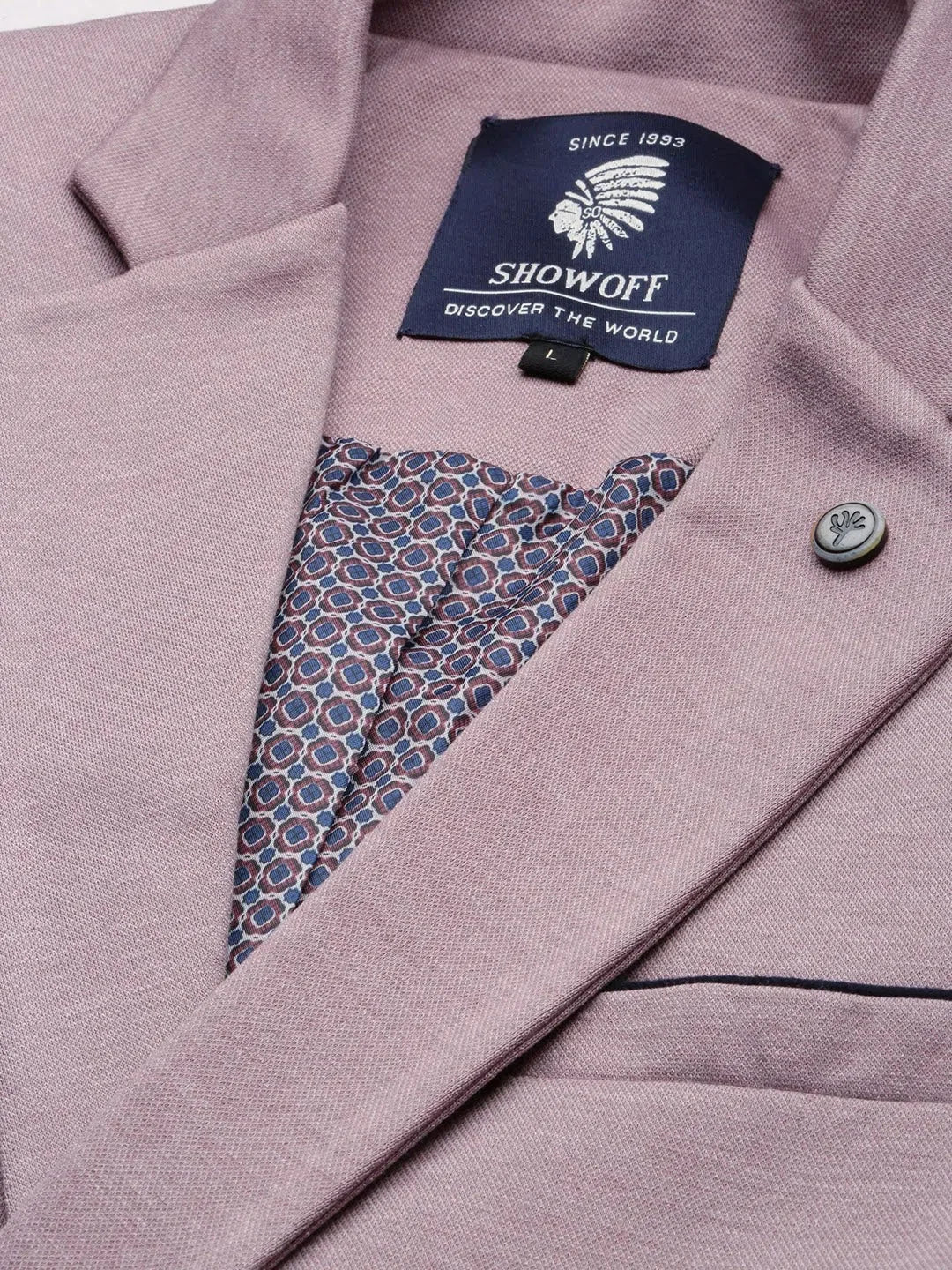 Mauve Cotton Modi Jacket | Men's Nehru Jackets Online