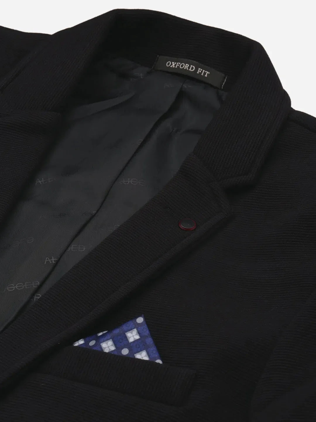 Black Notched Lapel Blazer | Men's Ethnic Nehru Jackets