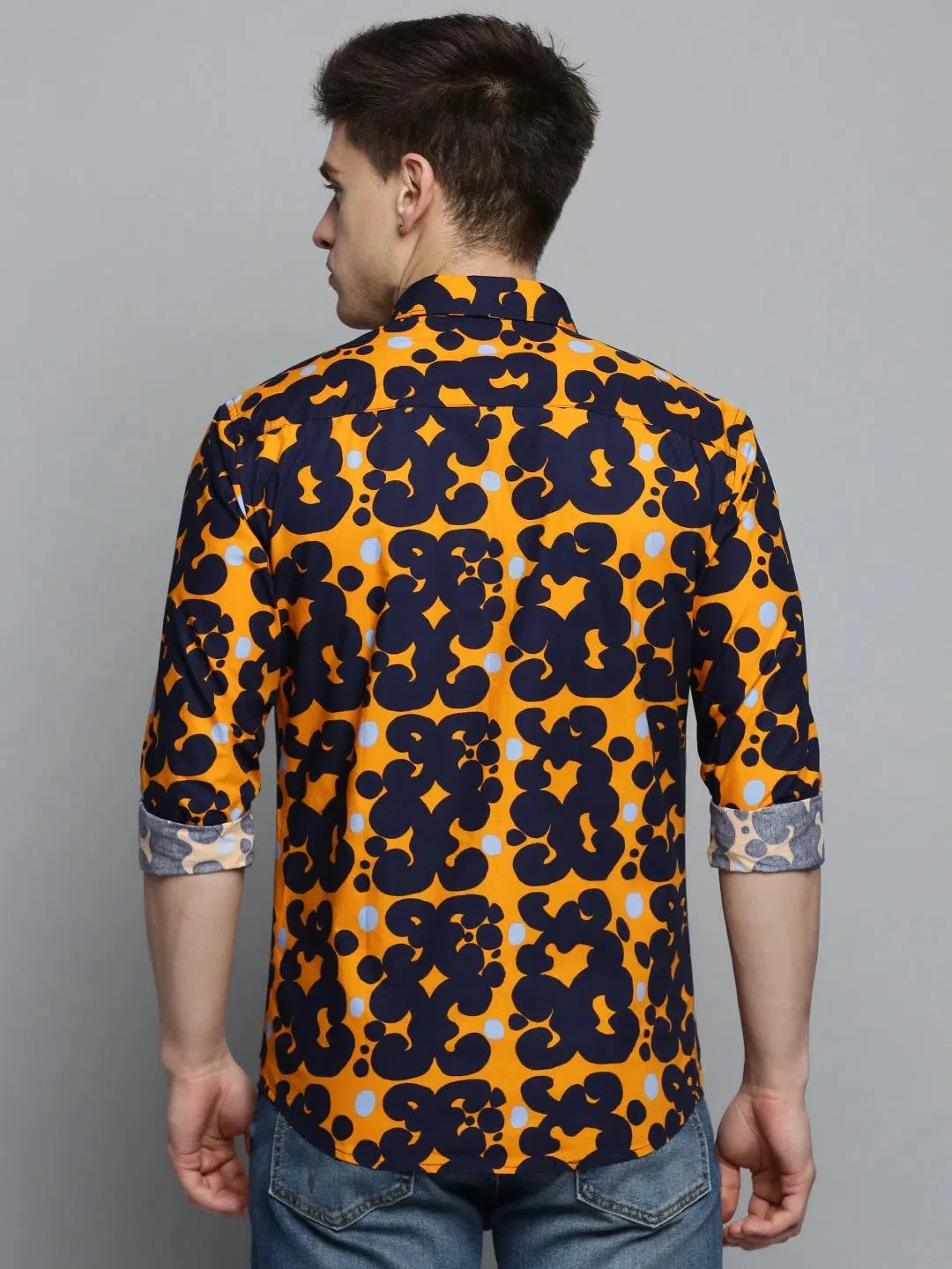 Mens Colorblock Cotton Shirt - Casual & Trendy | DesiQlo