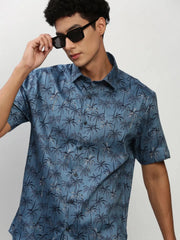 Men Blue Floral Casual Casual Shirts-JUPITERPRINT-1789-Blue