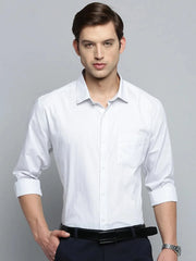 Men White Striped Formal Shirt-PHILOCALISTSTRIPES-2123-White