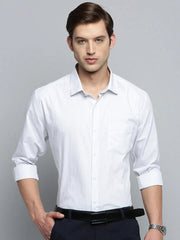 Men White Striped Formal Shirt-PHILOCALISTSTRIPES-2123-White