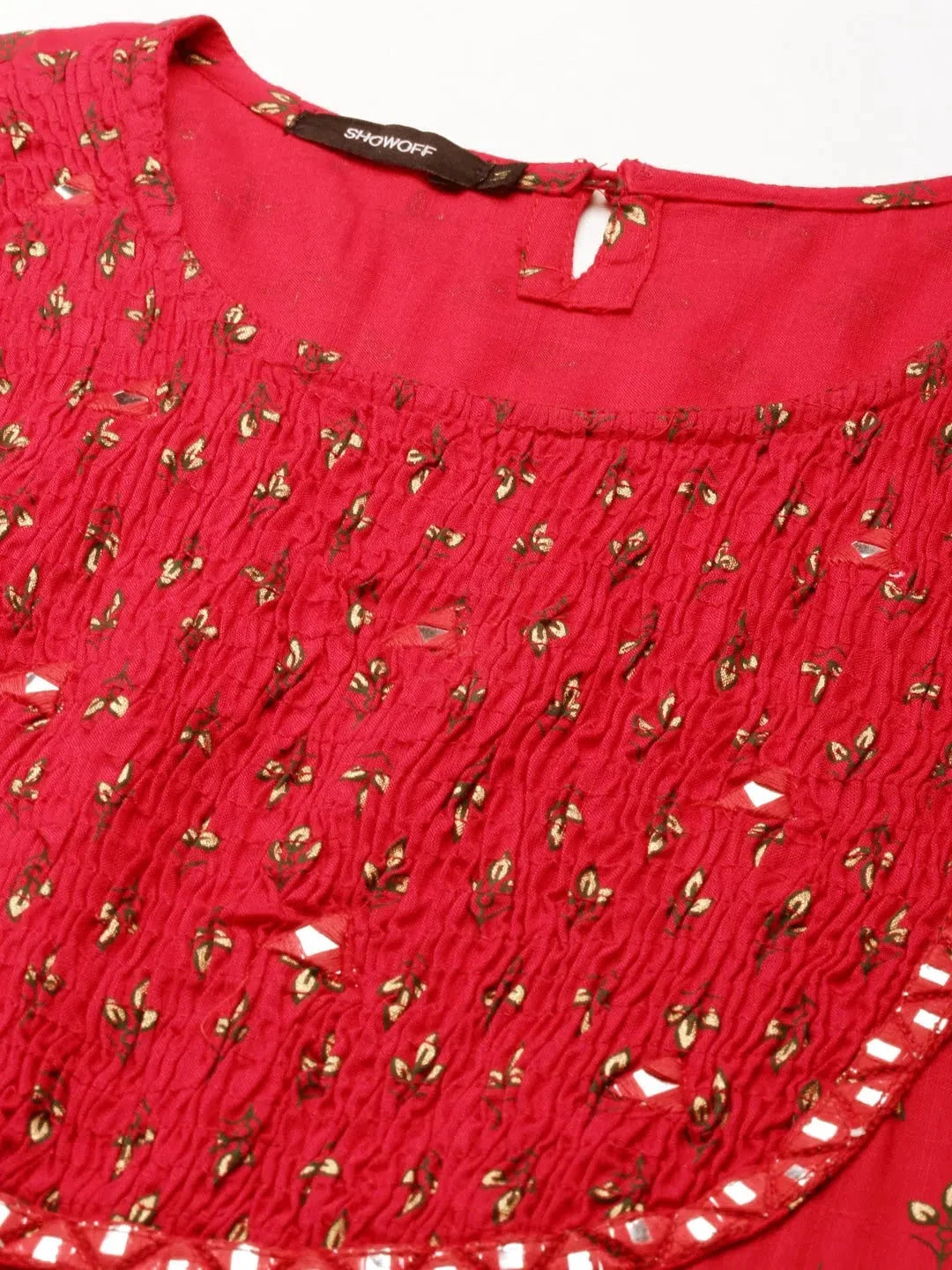 Black Printed Cotton Kurta - Women's Indian Kurta Collection: Style