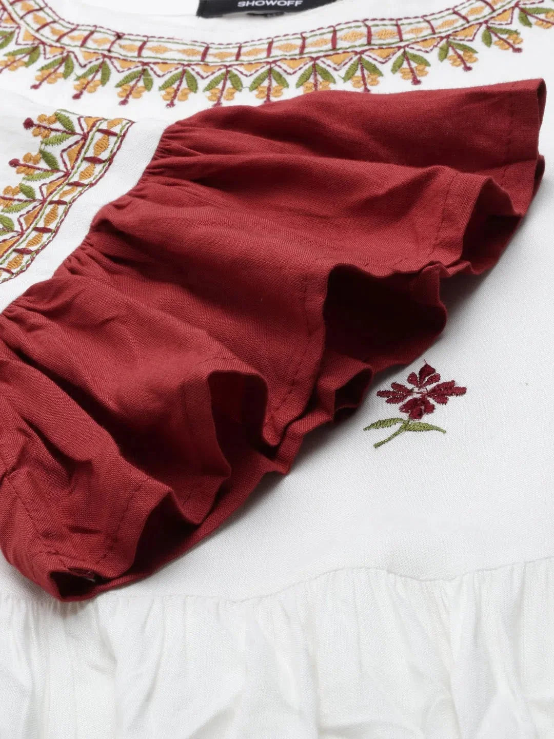 Women's Multicolour Solid Cotton Anarkali Kurta | DesiQlo