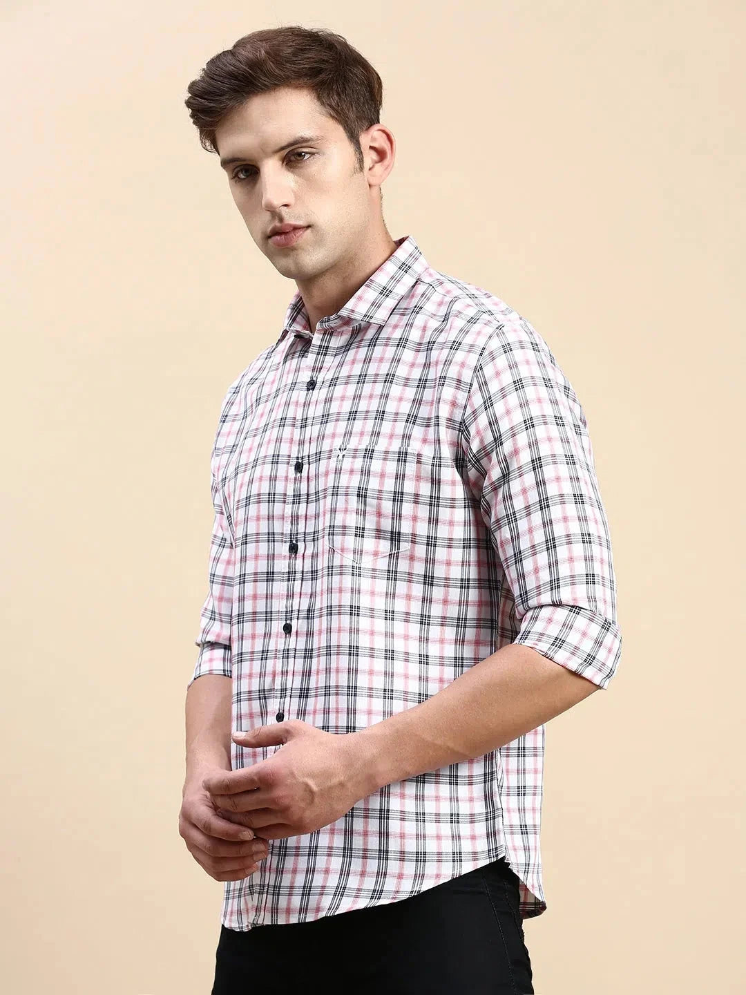 Men's Multi Checked Cotton Shirt | Stylish Casual Wear