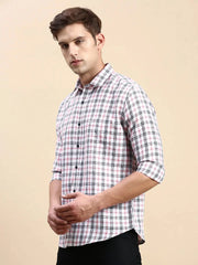 Men Multi Checked Casual Shirt-BLAZOCHECKS-4666-Multi