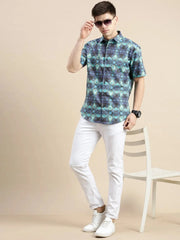 Men Multi Graphics Casual Shirt-GALAXY-1658-Multi