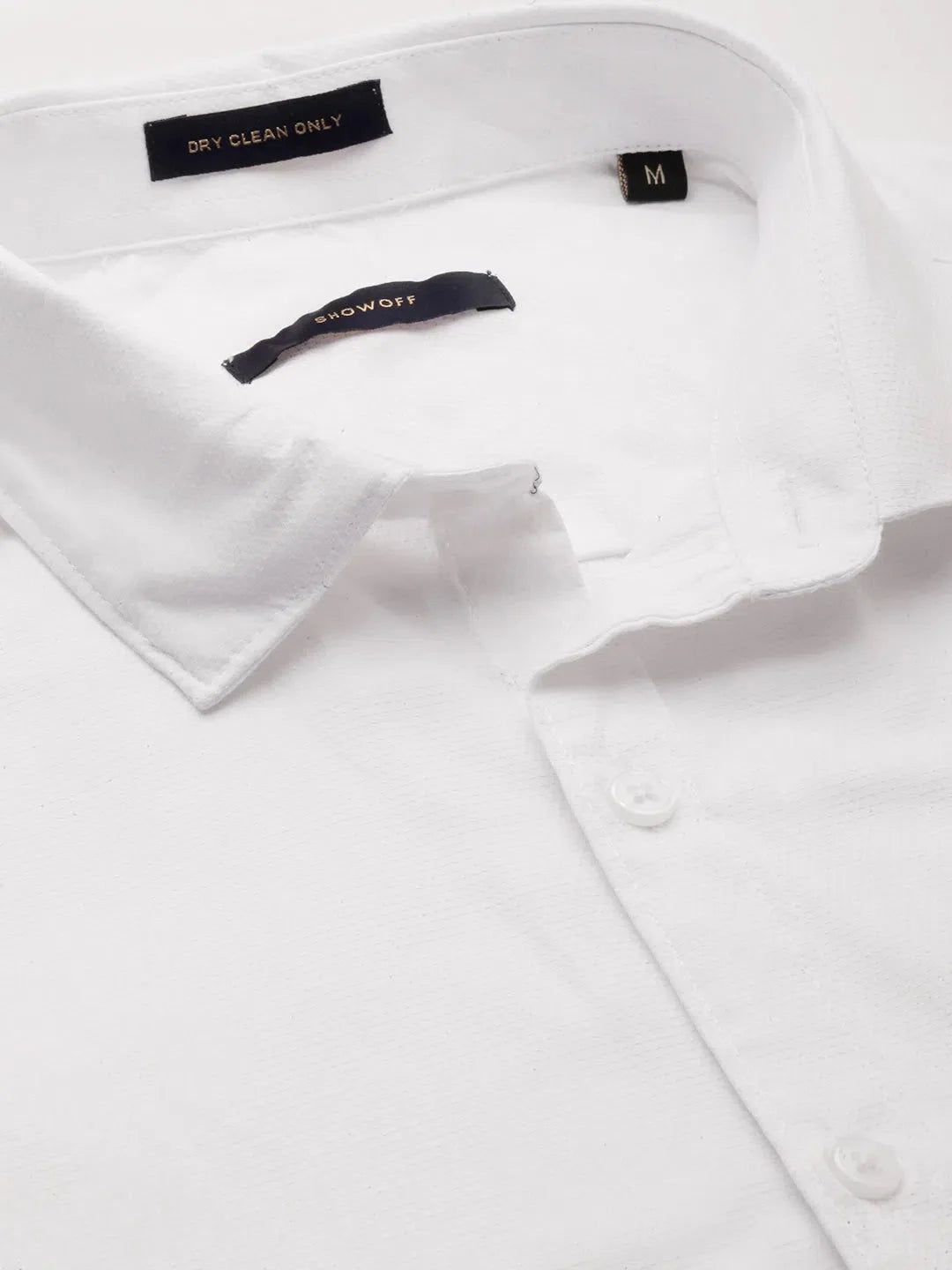 Men's White Solid Cotton Shirt - Stylish Formal Shirts