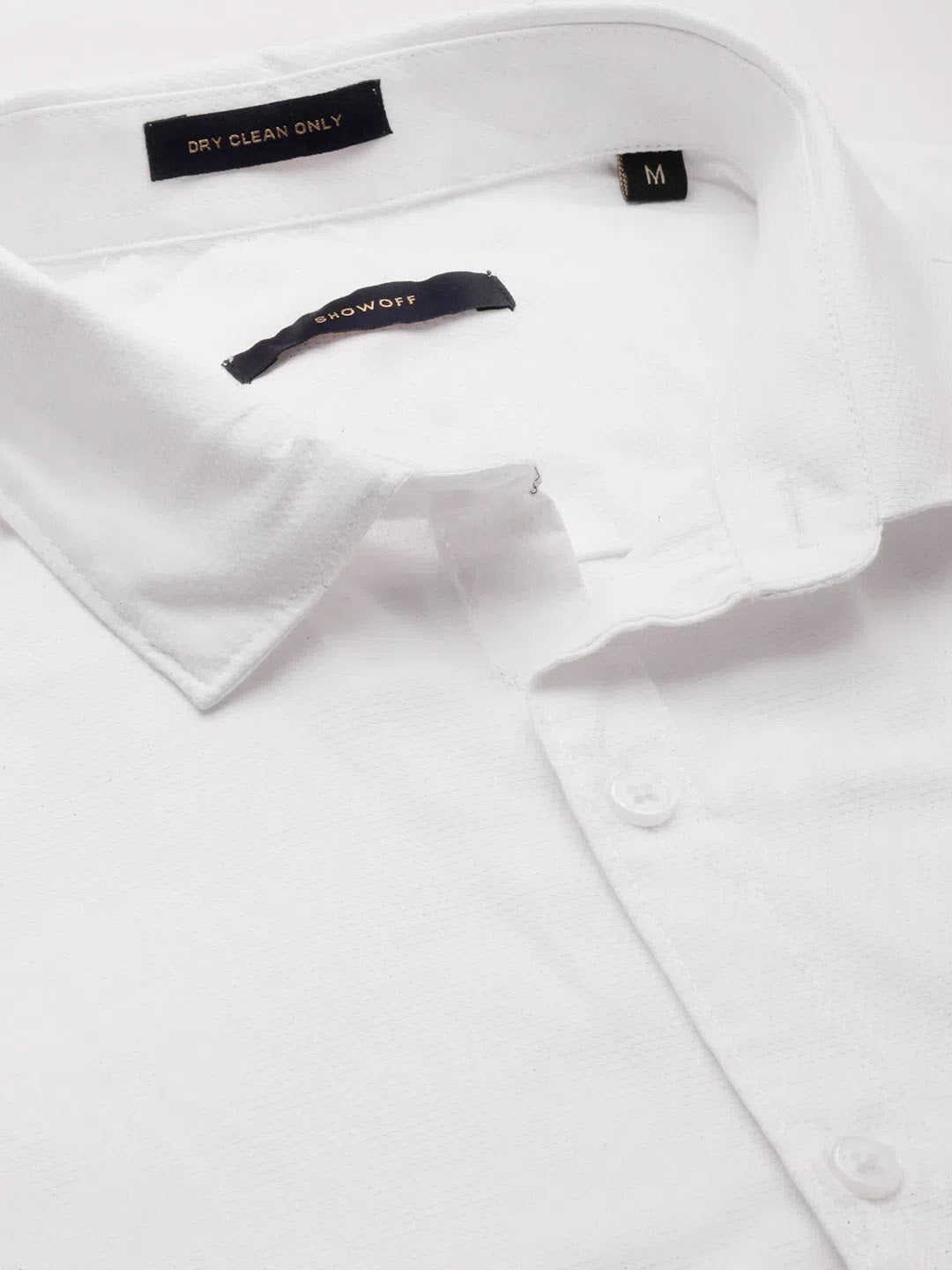 Men's White Solid Cotton Shirt - Stylish Formal Shirts