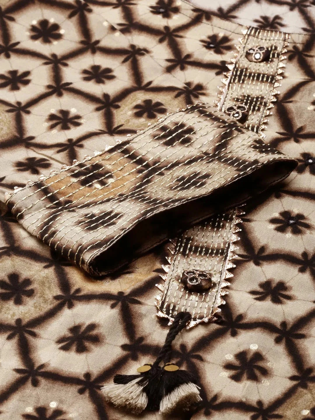 Grey Tie Dye Kurta - Stylish Women's Indian Kurta Collection