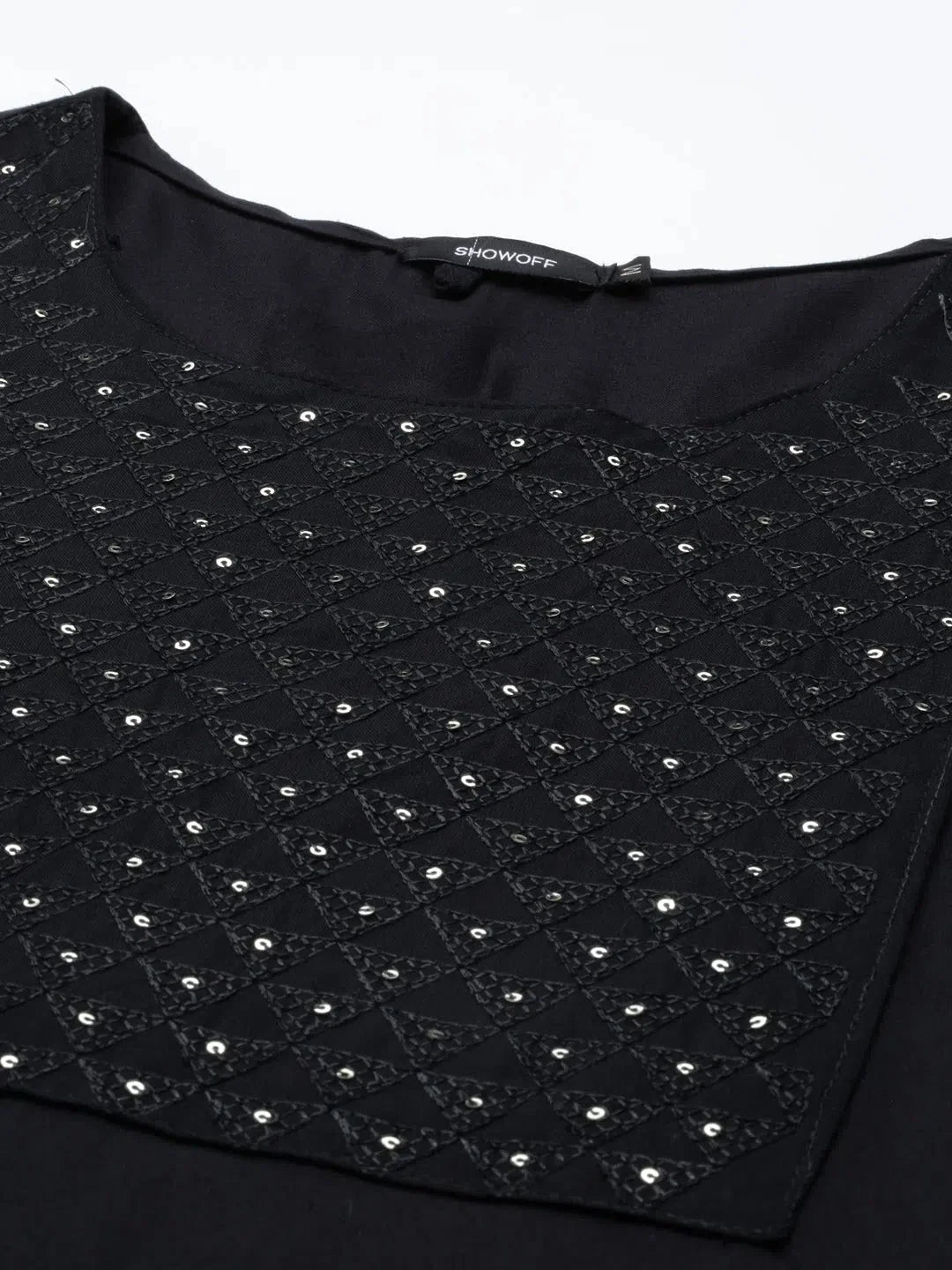 Black Printed Straight Kurta for Women | Modern Indian Kurtis