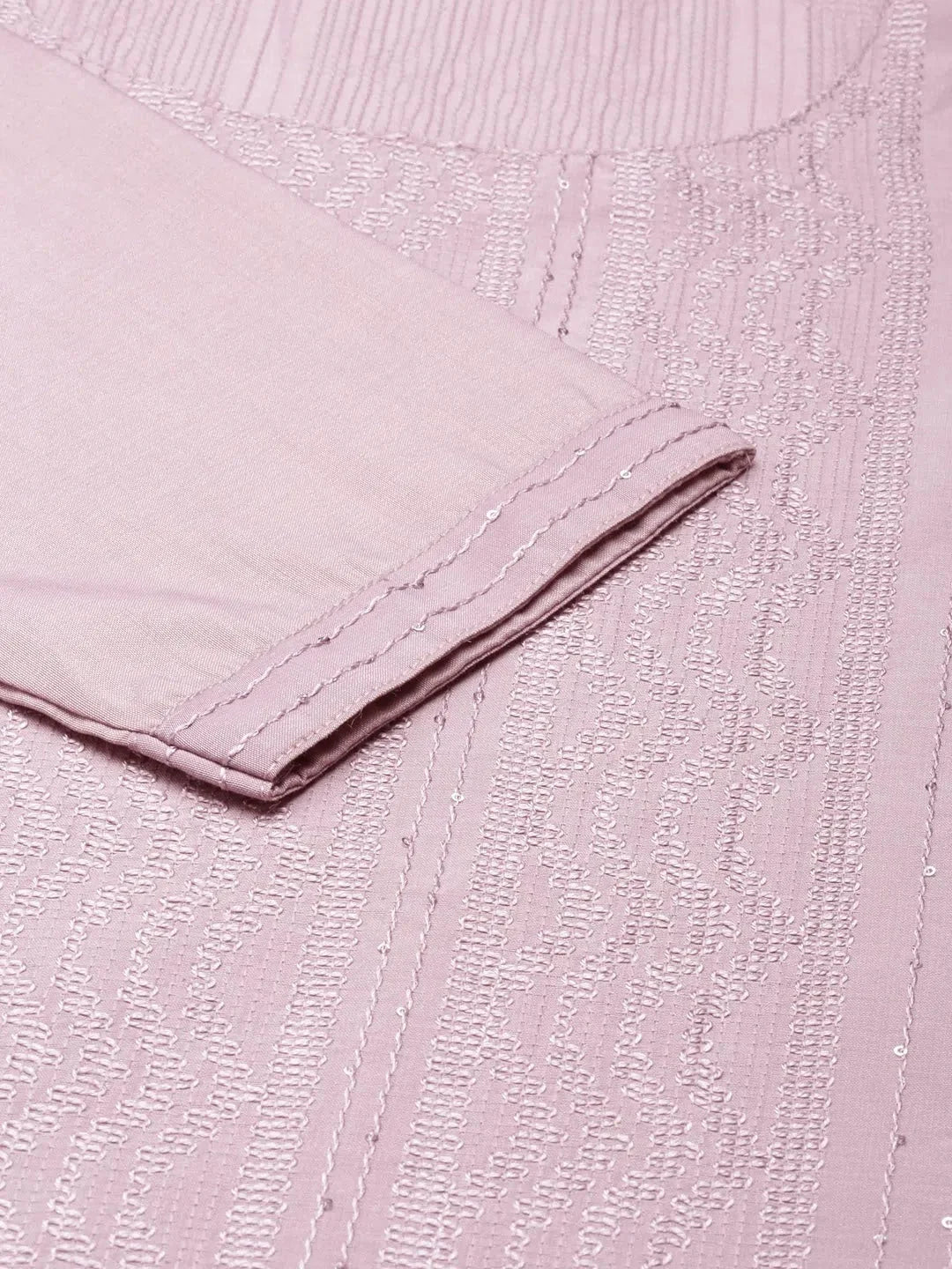 Lavender Embellished Indian Kurta for Ladies - Cotton Kurtas