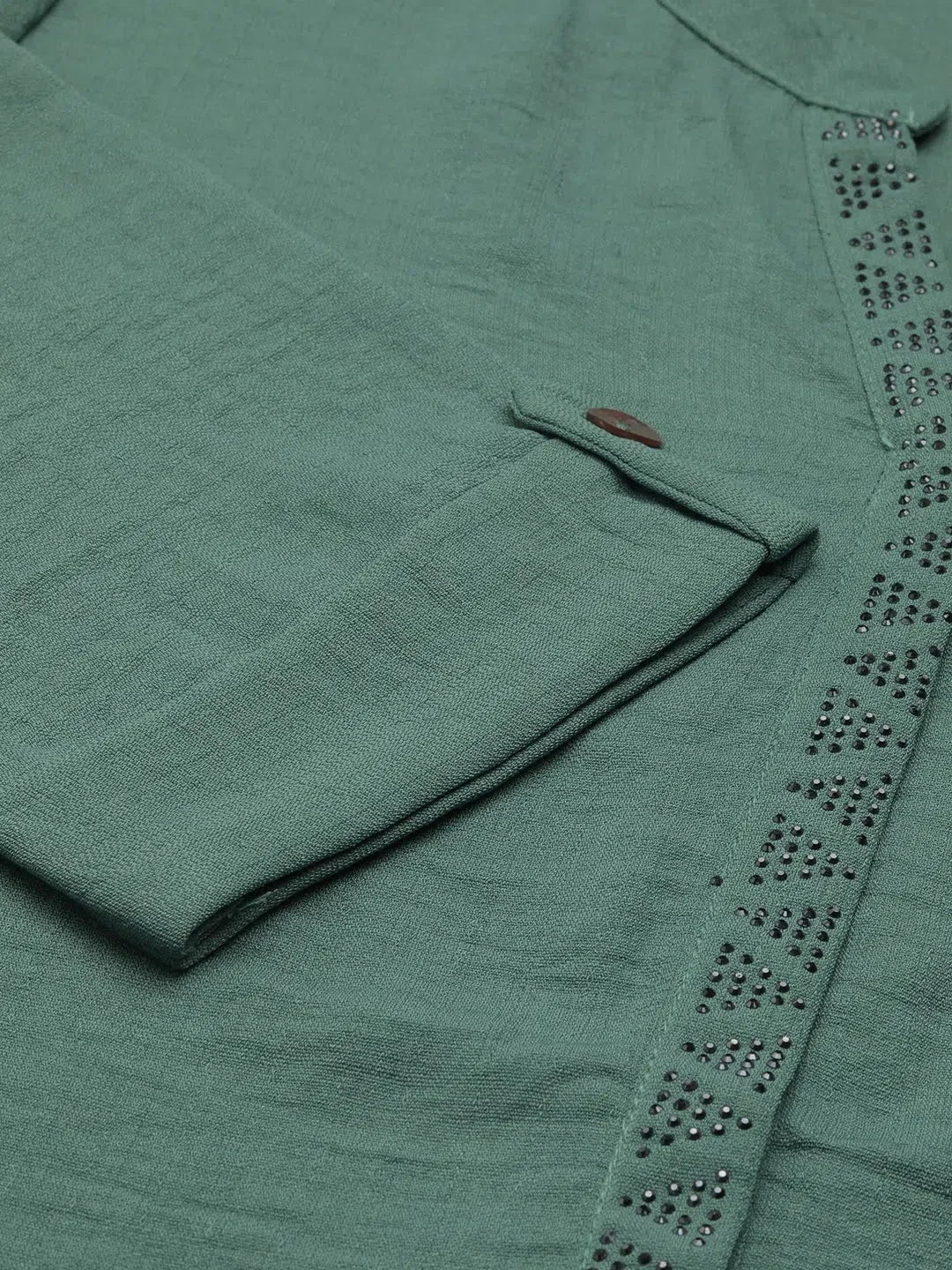 Sea Green Viscose Kurta: Solid Indian Kurtis for Women Now