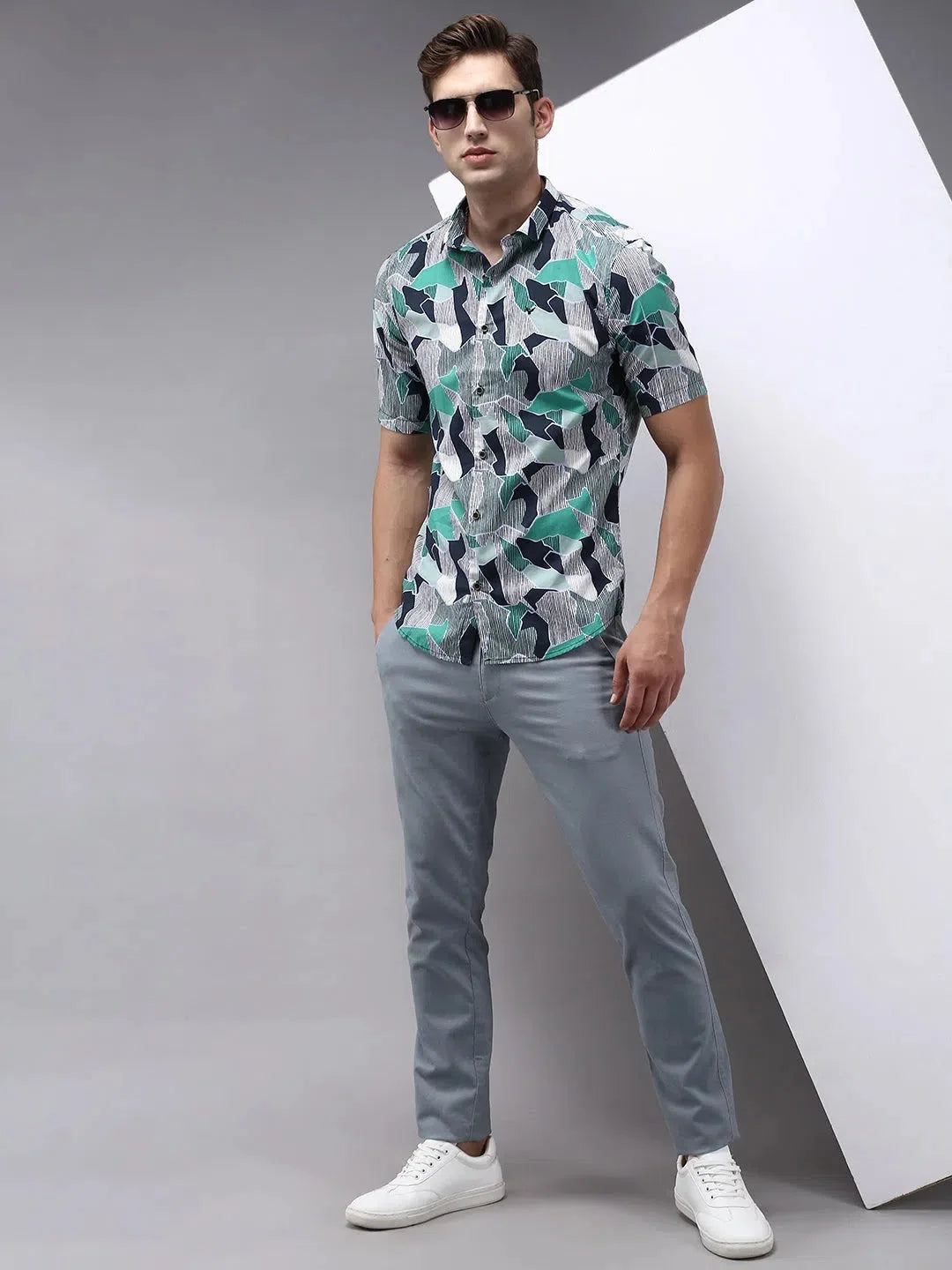 Multi Printed Cotton Mens Shirt | Casual & Trendy