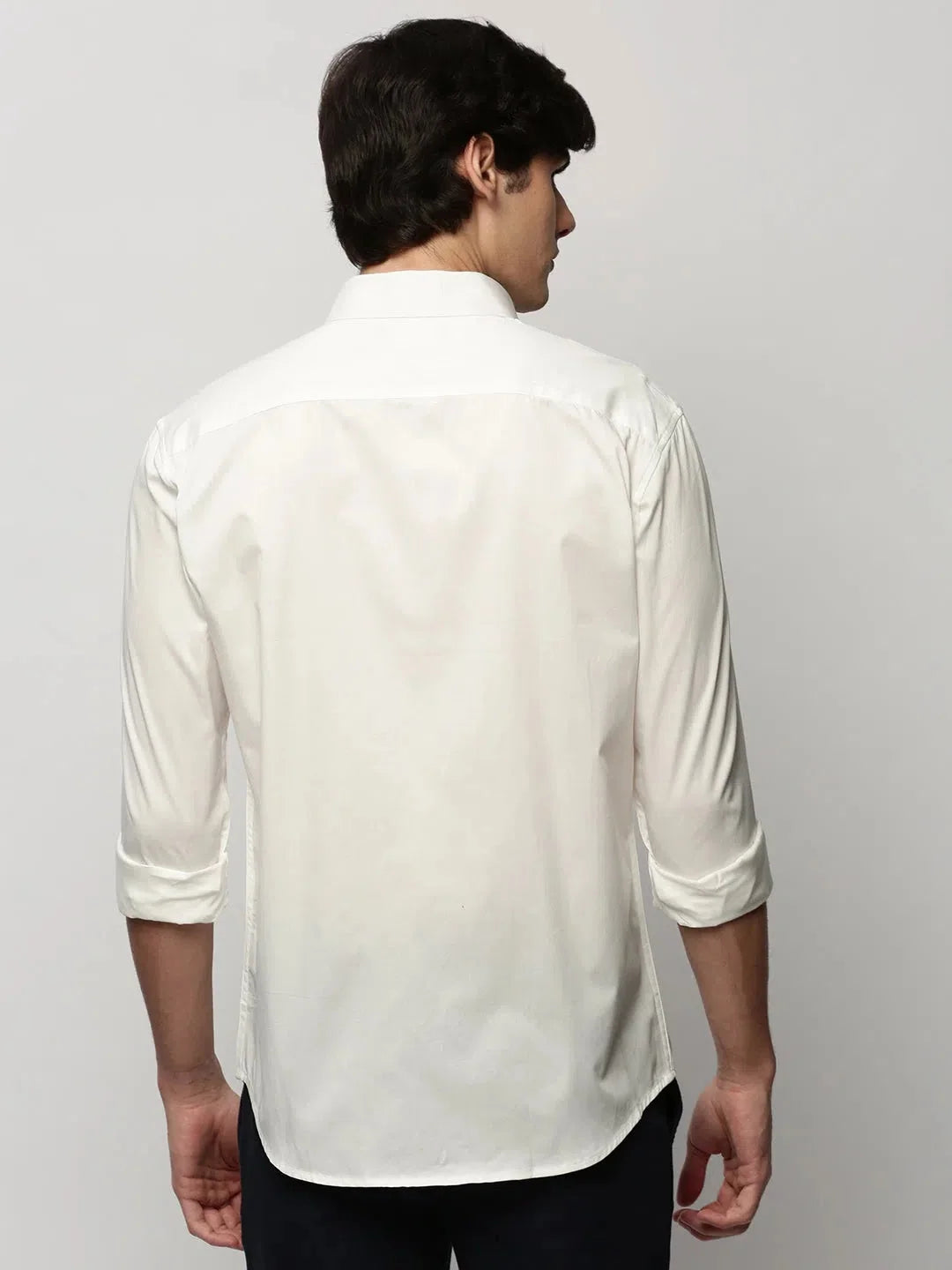 Trending White Solid Mens Shirt - Cotton Casual Shirt | DesiQlo