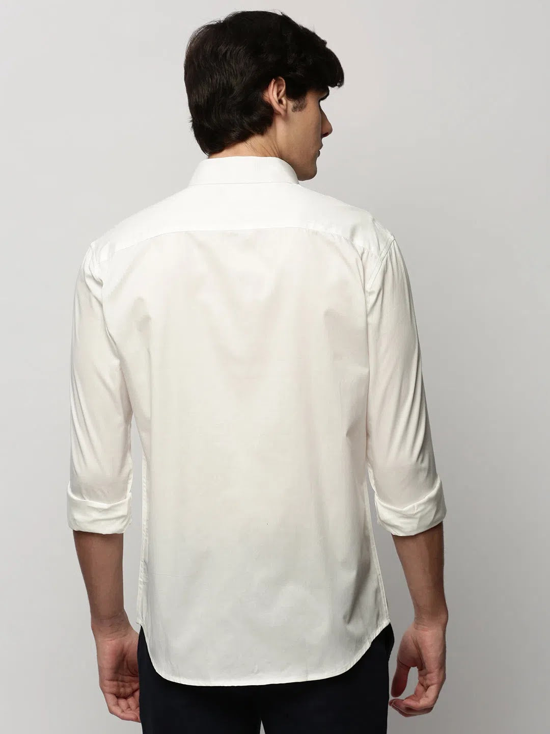 Trending White Solid Mens Shirt - Cotton Casual Shirt | DesiQlo