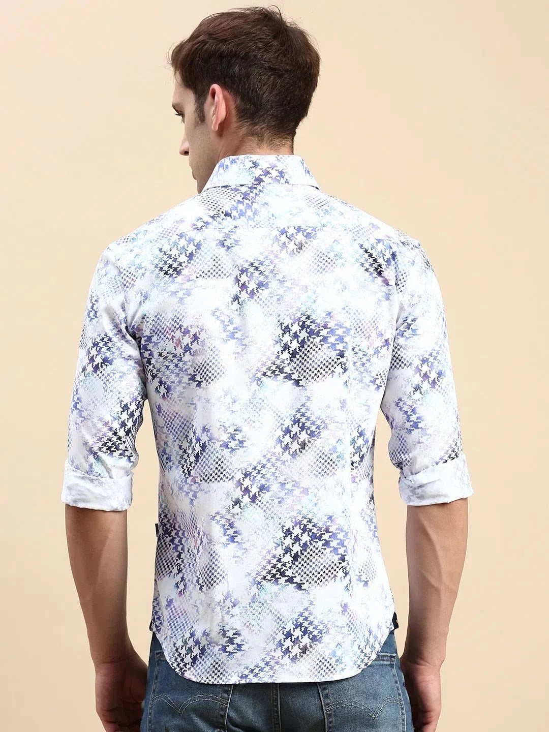 Men's Multi Printed Cotton Shirt - Casual & Trendy | DesiQlo