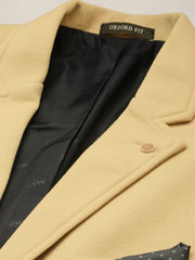 Men Yellow Solid Casual Blazers-AR-38-Mustard