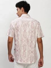 Men White Printed Casual Casual Shirts-JUPITERPRINT-1790-White