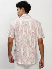 Men White Printed Casual Casual Shirts-JUPITERPRINT-1790-White